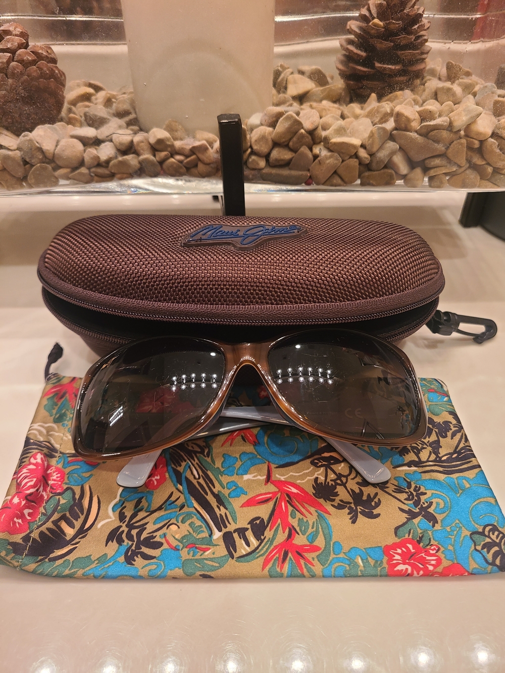 Brown Maui Jim Nalani Sunglasses with Case - Maui Jim